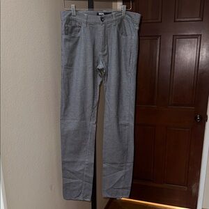 BDG Gray Green Brown Checkered Plaid Skinny Pants 100% Cotton Women’s Size 31